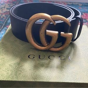 GUCCI — 2015 Re-Edition wide leather belt 2022. Brand New. European Size 85